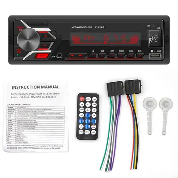 Autorádio Bluetooth Autoradio Auto Stereo Rádio FM, Aux Vstup Prijímača SUSB/TF Karty/Aux in-dash 1 Din Auto MP3 Prehrávač Multimediálnych súborov