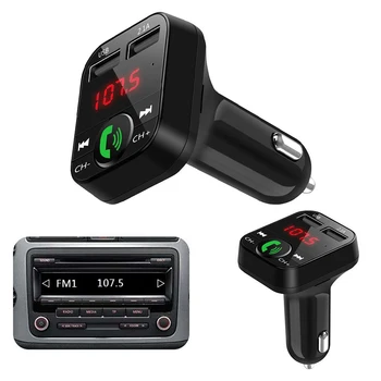 Autá MP3 FM LED Obrazovka, Bluetooth, USB Nabíjačka, Handsfree Súprava