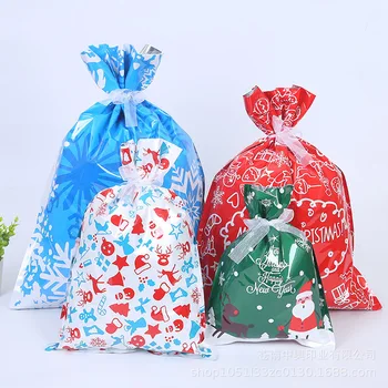 AVEBIEN vianočný darček taška candy tašky zakjes plastové nový Rok navidad Santa taška cadeau zakjes celofánu tašky bolsitas plastico