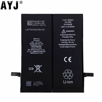 AYJ 1715 mAh Lítiová Batéria Pre iPhone 6S 6S Plus 7 Vysoké reálne možnosti Náhradné Batérie Bateria Bezplatné Nástroje Darček