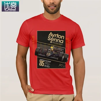 Ayrton Senna Plagáty Oslavovať pána T-Shirt Úžasné Krátky Rukáv Jedinečný Bežné Krátke Rukáv Top Bavlna Tee Tričko Prítomný