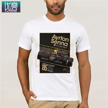 Ayrton Senna Plagáty Oslavovať pána T-Shirt Úžasné Krátky Rukáv Jedinečný Bežné Krátke Rukáv Top Bavlna Tee Tričko Prítomný