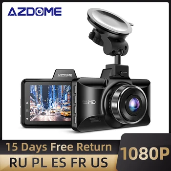 AZDOME M01 Pro Dash Cam 3 palcový 2.5 D IPS Displej Auta DVR Rekordér Full HD 1080P Car Video Recorder Dashcam Dash Fotoaparát, Záznam