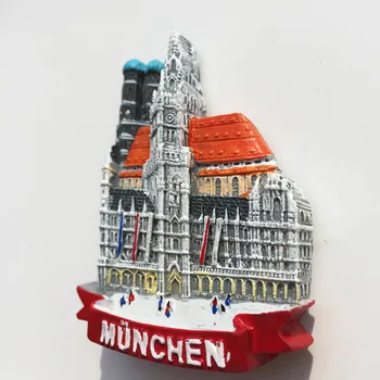 BABELEMI 3D Mníchov Nemecko Cestovné Suvenírov Chladnička Magnety na Chladničku Magnet Domova