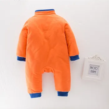 Baby Boy Dievčatá Bavlna Zimné Dlhý Rukáv Outfit 2 Typy Čínsky Štýl, Charakter Romper Jumpsuit Dieťa Teplé Oblečenie, Nové 2021
