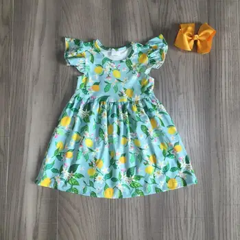 Baby dievčatá oblečenie summern šaty aqua kvetinové šaty, baby, dievčatá, záhrada šaty s lukom