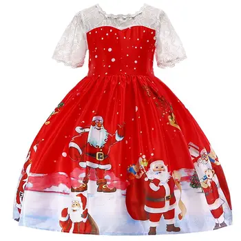 Baby Dievčatá Princezná Vianočné Šaty, Kostým Nový Rok Party Šaty Deti Deti Oblečenie Infantil Dievča Vestidos Oblečenie