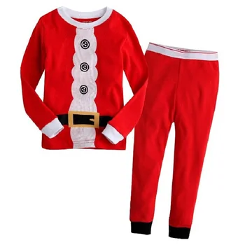 Baby Dievčatá Pyžamo Vyhovuje Vianočné Kostýmy Bavlna Deti T-Shirt Nohavíc Sleepwear Chlapci Nightdress Santa Snehu X'mas Topy
