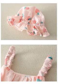 Baby Kombinézu 2021 Letné Baby Dievčatá Oblečenie Šatka Vzor Novorodenca Romper Detský Kostým Na Detské Oblečenie Jumpsuit 3 9 12 24 Mesiac