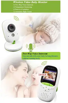 Baby Monitor Bezdrôtové Audio Video Baba Elektronické Prenosné Intercom Babyfoon Fotoaparát BeBe Opatrovateľka Walkie Talkie Opatrovateľky VB602