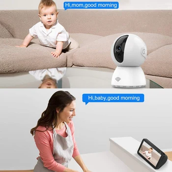 Baby Monitor s Kamerou a o kvalite 1080P HD Video Baby Monitor 2,4 Ghz WiFi Bezpečnostné Kamery Vnútorné NÁS Plug