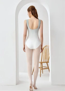 Balet Tanec Obleky Ženy 2021 Light Blue Gradient Gymnastika, Tanec Nosenie Pre Dospelých Rozšírené Elegantné Balet Trikot