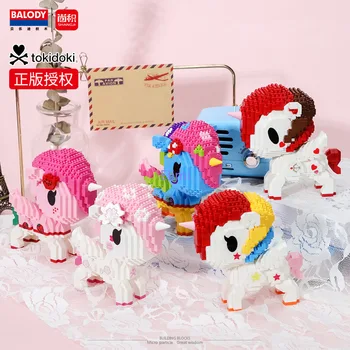 Balody Mini Bloky Roztomilý Malý Kôň Model Tokidoki Anime Budovy Hračky Juguetes pre Deti Vianočné Darčeky Dievčatá Krásne Brinquedo