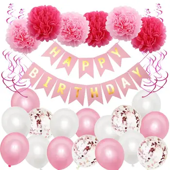 Balóny HAPPY BIRTHDAY Sady Fóliové Balóniky Narodeniny, Party Dekorácie Deti Abeceda Balónoch Baby Sprcha Dievča Chlapca