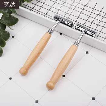Bambusu, bambus rukoväť, čo hoteli home stay zariadenia staré manuálne jednorazové holiace strojčeky dvojité drevené rukoväť žiletku