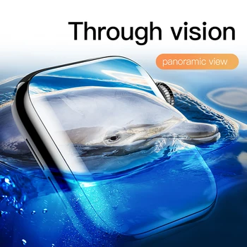 Baseus 0,2 mm, Tenké Ochranné Sklo Pre Apple Hodinky 4 5 6 SE 3D Plné Pokrytie Tvrdeného Skla Pre iWatch 4 3 2 Screen Protector