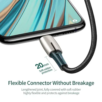 Baseus Micro USB Kábel 4A VOOC Flash Poplatok Za OPPO MicroUSB Kábel 2A Nabíjačku Na Samsung Xiao Android Mobilný Telefón Drôt 2 m