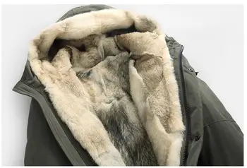Batmo 2019 nový príchod zimy kvalitné teplé vlk kožušiny linner kapucňou bundy mužov,mužov vlk linner parkas ,plus-veľkosť M-5XL