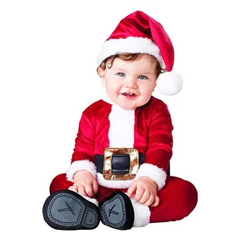 Batoľa Novorodenca Vianočné Cosplay Santa Claus Kostýmy Nový Rok Elf Party Baby Chlapci, Dievčatá Remienky Oblečenie