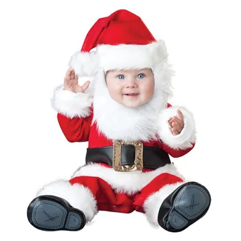 Batoľa Novorodenca Vianočné Cosplay Santa Claus Kostýmy Nový Rok Elf Party Baby Chlapci, Dievčatá Remienky Oblečenie