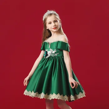 Batoľa Princezná Šaty Dievčatá Zdobiť Veľkonočné Kostým Detský Elegantné Svadobné Šaty, Kvety Deti Oblečenie Narodeninovej Party Vestidos