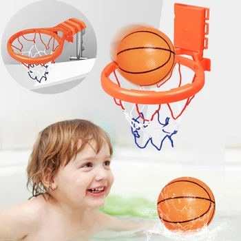 Batoľa Vaňa Hračky, Baby, Deti, Streľba Kôš Vaňou Vody Hrať Sada pre Dievča, Chlapca s 3 Mini Plastové Basketbalu Zábavné Sprcha