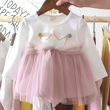 Batoľa Šaty 2020 Jeseň Baby Dievčatá Zdobiť Roztomilý Zajačik Tutu Šaty Dieťa Dievča Oblečenie Novorodenca Šaty Oblečenie