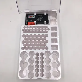 Batéria Úložný Box S Závesné Transparentné Veko Odolné Plastové Praktické A Pohodlné Skladovanie Batérií Box