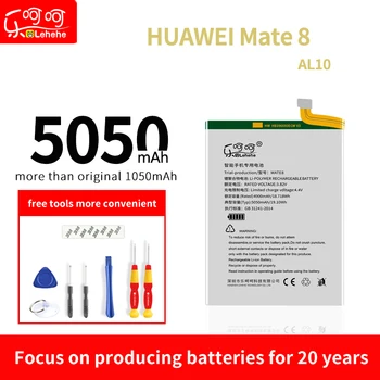 Batériu pre huawei Mate 8 veľkú kapacitu 5050mAh Lehehe originálne batérie Nulový Cyklus s voľným demontážne nástroje
