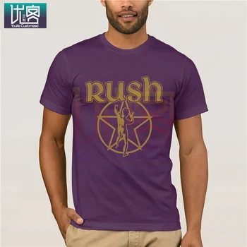 Bavlna Módne Tričká Rush Kovové Starman Mens T-Shirt Neuf Et Officiel Mužov Posádky Krku, Krátke Rukáv Grafické Tees