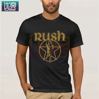 Bavlna Módne Tričká Rush Kovové Starman Mens T-Shirt Neuf Et Officiel Mužov Posádky Krku, Krátke Rukáv Grafické Tees