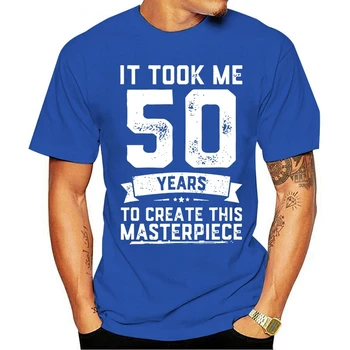 Bavlnené tričko Zábavné 50 Rokov Starý Vtip Muži Ženy 50. Narodeniny Gag Darček Vintage O Krk štýlové retro
