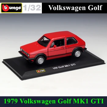 Bburago 1:32 1979 Volkswagen Golf MK1 je GLAXAY simulácia zliatiny model auta, plexisklo prachotesný displej base package Zbierať darčeky