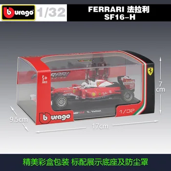Bburago 1:32 Ferrari SF16-H F1 racing simulácia zliatiny modelu Auta Raikkonen Vettel auto, Zhromažďovať dary, hračky