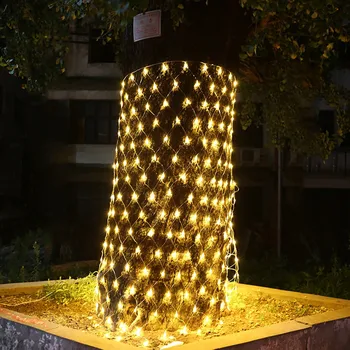 BEIAIDI 4.5x1.5m LED Vianočné Čistý Oka Víla String Svetlo Strom-zábal Svetlo Vonkajšie Svadobné Okna Čistý Cencúľ LED Reťazec Garland