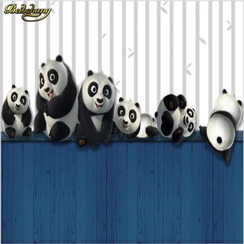 Beibehang 3D stereo deti izba veľké nástenné male Dievča, Spálne, Gauč pozadie stenu Roztomilá Panda tapety nástenná maľba abstraktných de parede