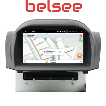 Belsee Carplay 4+64GB Android 10 Vedúci Jednotky autorádio DVD Prehrávač, GPS Navigáciu Stereo HD pre Ford Fiesta 2013 2016