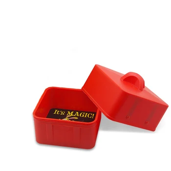 Bento jedlo box,čarovný candy krabici(červená) objekty z prázdneho poľa kúzla magic rekvizity,triky, Nachádzajúce sa Štádiu Ilúzie