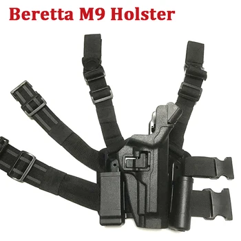 Beretta M9 92 96 Zbraň LV3 Taktické Pištole Nohu Závesu Pravej Ruke Zbraň Nosiť Veci Armádu, Políciu Rýchlo, Drop Zbraň Závesu