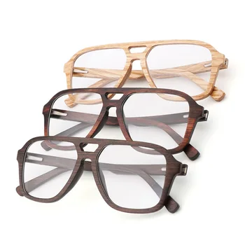 BerWer Vysokej kvalite Ročníka jasný objektív okuliare drevené rámy muži čítanie okuliare, rámy na Okuliare ženy
