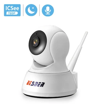BESDER ONVF IP Kamera 720P Bezdrôtový kamerový Pan Tilt obojsmerné Audio Vnútorné Bezpečnostné Kamery IP Wi-fi Baby Monitor P2P