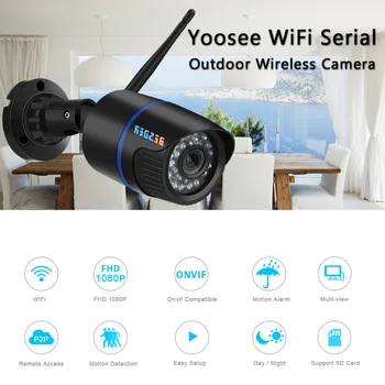 BESDER Yoosee IP Kamera Wifi 1080P 960P 720P ONVIF Bezdrôtové Káblové P2P CCTV Bullet Vonkajšie Kamery S MiscroSD Kartu (Max 64 G