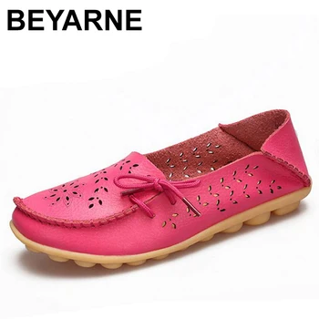 BEYARNE20 farby Reálnom kožené ploché topánky Žena Módna obuv pre voľný čas Daliy ženy Office lady party obuv veľkosť 34 - 44E032