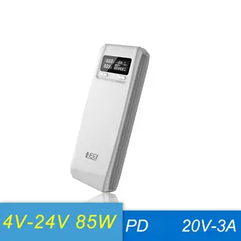 (Bez Batérie) QD188-PD Dual USB QC 3.0 + Typ C PD DC Výstup, 8x 18650 Batérie DIY Power Bank Box Držiteľ Prípade, Rýchla Nabíjačka