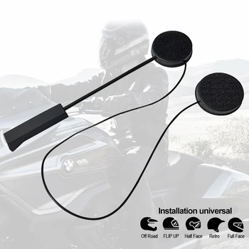 Bezdrôtová Bluetooth Slúchadlá Motorke Headset Intercom Prilba Hudby Hands-free s HD Mikrofón pre Motocyklový Jazdec