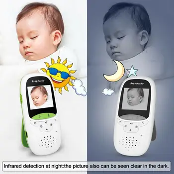 Bezdrôtová Farebná Baby Monitor 2,4 GHz, HD Video, Digitálne Cam IČ Vysoké Rozlíšenie Dieťa Bezpečnostné Nočné Videnie Monitorovanie Teploty