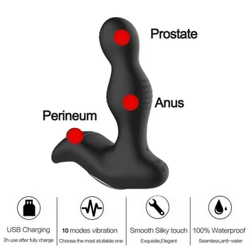 Bezdrôtové Análny Sex Hračky Pre Mužov Upozorňuje Prostaty Masér Mužov Plug Nepremokavé Výkonné Motory 10 Stimulácia Vzory Zadok Riti
