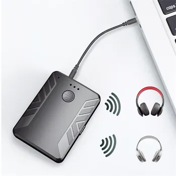 Bezdrôtové Audio AUX Modrý Zub 5.0 Adaptér pre PC TV Auto Hudby Dual Odosielateľovi Receptor Adaptér Bluetooth Vysielač, Prijímač