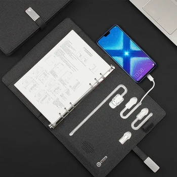 Bezdrôtové nabíjanie Notebooku 8000 mAh napájanie 16 G U diskov vlastné logo, farby nabíjanie prenosného bezdrôtového nabíjania poznámkový blok