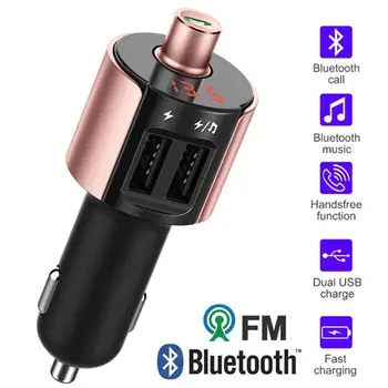 Bezdrôtové pripojenie Bluetooth FM Transmitter LCD displej, MP3 Prehrávač, USB Nabíjačka, Hands-Free Modulátor autorádia Adaptér pre Nabíjačku do Auta, Adaptér do Auta